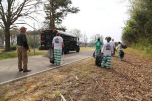 Lee County Sheriff's Department Work Release Program is cleaning up the county roads.